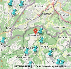Mappa 22020 Bizzarone CO, Italia (3.11769)