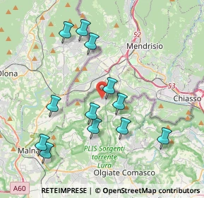 Mappa 22020 Bizzarone CO, Italia (3.9225)