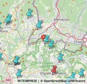 Mappa 22020 Bizzarone CO, Italia (6.6625)