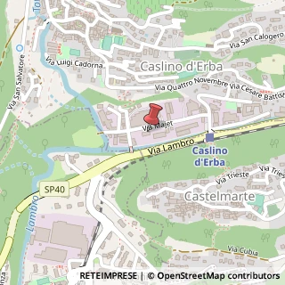 Mappa Via Majet, 7, 22030 Caslino d'Erba, Como (Lombardia)