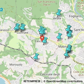 Mappa Via Sant'Agostino, 21020 Casciago VA, Italia (1.113)