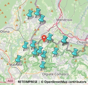 Mappa Via Armando Diaz, 22020 Bizzarone CO, Italia (3.69533)