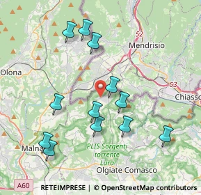 Mappa Via Armando Diaz, 22020 Bizzarone CO, Italia (3.88917)