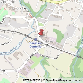 Mappa Via F. Rossi, 43, 21020 Barasso, Varese (Lombardia)
