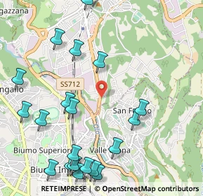 Mappa Via dei Realini, 21056 Induno Olona VA, Italia (1.321)