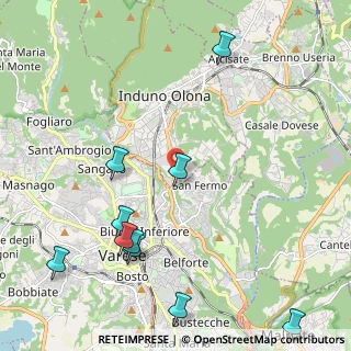 Mappa Via dei Realini, 21056 Induno Olona VA, Italia (2.86182)