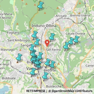 Mappa Via dei Realini, 21056 Induno Olona VA, Italia (2.067)
