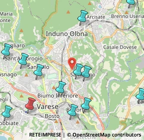 Mappa Via dei Realini, 21056 Induno Olona VA, Italia (2.70923)