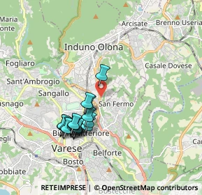 Mappa Via dei Realini, 21056 Induno Olona VA, Italia (1.71316)