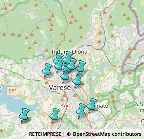 Mappa Via dei Realini, 21056 Induno Olona VA, Italia (3.31429)