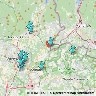 Mappa Via Cacciatori delle Alpi, 21050 Cantello VA, Italia (4.71909)