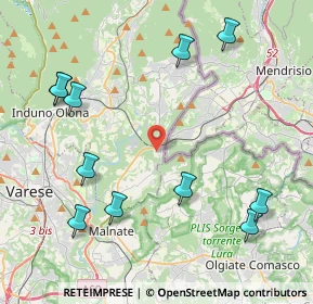 Mappa Via Cacciatori delle Alpi, 21050 Cantello VA, Italia (4.99909)