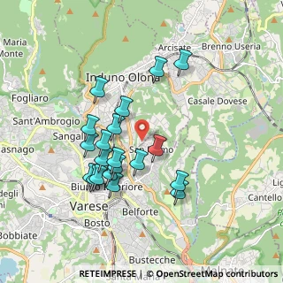 Mappa Via Dobbiaco, 21056 Induno Olona VA, Italia (1.6535)