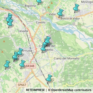 Mappa Via Guglielmo Marconi, 31035 Crocetta del Montello TV, Italia (2.94067)
