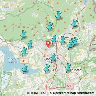 Mappa Via Bussola Dionigi, 21100 Varese VA, Italia (4.09867)