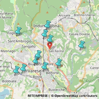 Mappa Via Monte Cristallo, 21100 Varese VA, Italia (2.07364)