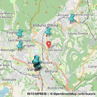 Mappa Via Monte Cristallo, 21100 Varese VA, Italia (2.16063)