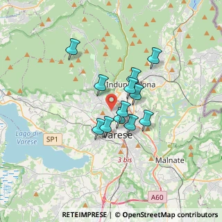 Mappa Viale Gianbattista Aguggiari, 21100 Varese VA, Italia (2.41583)