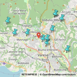 Mappa Viale Gianbattista Aguggiari, 21100 Varese VA, Italia (2.22909)