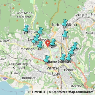 Mappa Viale Gianbattista Aguggiari, 21100 Varese VA, Italia (1.54071)