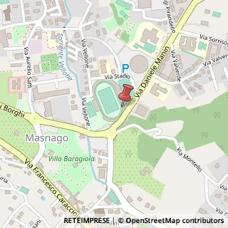 Mappa Via Giuseppe Bolchini, 21100 Varese, Varese (Lombardia)
