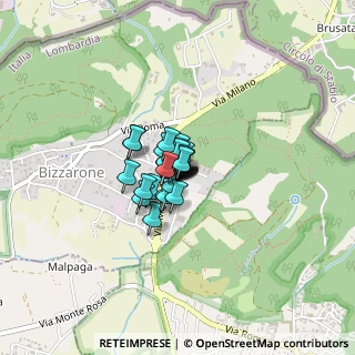 Mappa Via delle Ginestre, 22020 Bizzarone CO, Italia (0.13448)