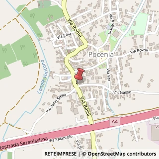 Mappa Piazza Giuseppe Garibaldi, 17, 33050 Pocenia, Udine (Friuli-Venezia Giulia)