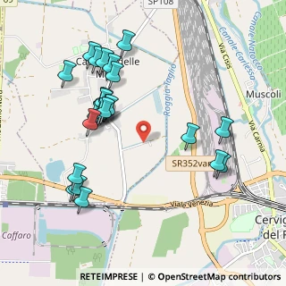 Mappa Via Tre Ponti, 33052 Cervignano del Friuli UD, Italia (1.0375)