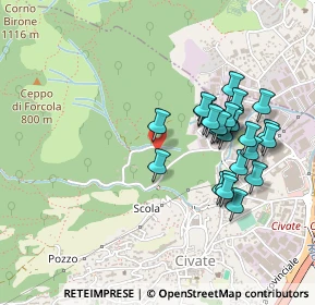 Mappa Strada dei Campacci, 23862 Civate LC, Italia (0.42692)