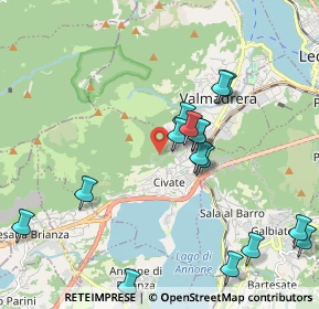 Mappa Strada dei Campacci, 23862 Civate LC, Italia (2.1375)