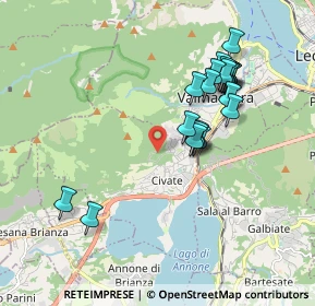 Mappa Strada dei Campacci, 23862 Civate LC, Italia (1.7935)