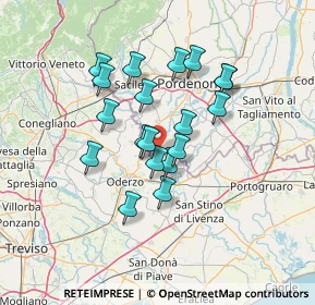 Mappa Via San Martino, 33080 Pordenone PN, Italia (11.06947)