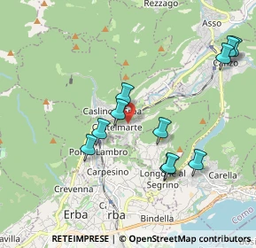 Mappa Via Trieste, 22030 Castelmarte CO, Italia (1.96545)