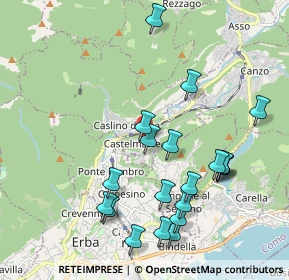 Mappa Via Trieste, 22030 Castelmarte CO, Italia (2.115)