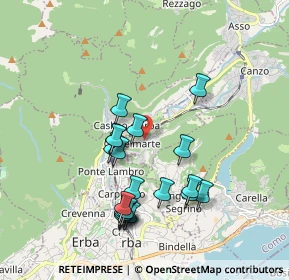 Mappa Via Trieste, 22030 Castelmarte CO, Italia (1.7885)