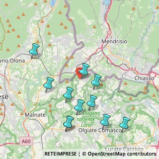 Mappa Via Giuseppe Garibaldi, 22020 Bizzarone CO, Italia (4.24909)