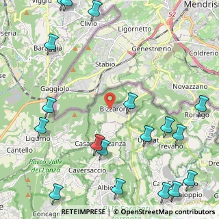Mappa Via Giuseppe Garibaldi, 22020 Bizzarone CO, Italia (3.16)
