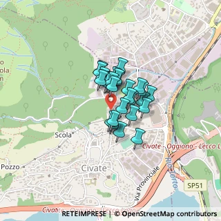 Mappa Via Baselone, 23862 Civate LC, Italia (0.23333)