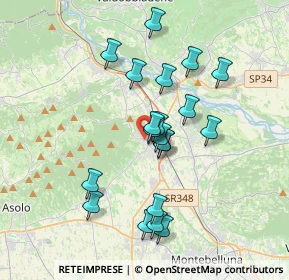 Mappa Via Aldo Moro, 31041 Cornuda TV, Italia (3.215)