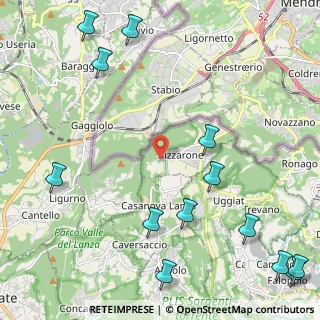 Mappa Via Santa Margherita, 22020 Bizzarone CO, Italia (3.10923)