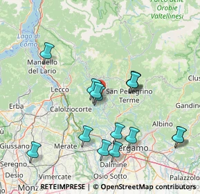 Mappa Via Corna, 24030 Corna Imagna BG, Italia (15.64333)