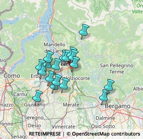 Mappa Via Giuseppe Zelioli, 23900 Lecco LC, Italia (10.88833)