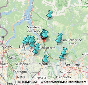 Mappa Via Giuseppe Zelioli, 23900 Lecco LC, Italia (9.126)