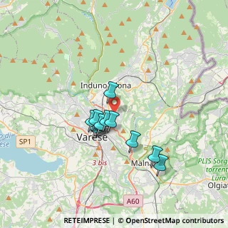 Mappa Via Presolana, 21100 Varese VA, Italia (2.64545)