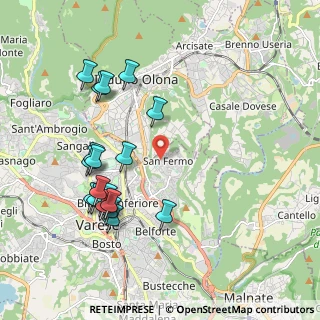 Mappa Via Presolana, 21100 Varese VA, Italia (2.07579)