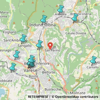 Mappa Via Presolana, 21100 Varese VA, Italia (2.63538)