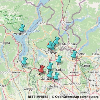 Mappa Viale Giambattista Aguggiari, 21100 Varese VA, Italia (14.65667)
