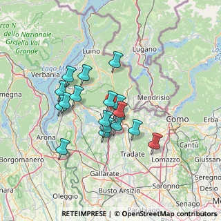 Mappa Viale Giambattista Aguggiari, 21100 Varese VA, Italia (11.34235)