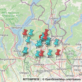 Mappa Viale Giambattista Aguggiari, 21100 Varese VA, Italia (10.34111)