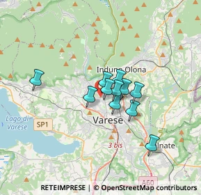 Mappa Viale Giambattista Aguggiari, 21100 Varese VA, Italia (2.17)